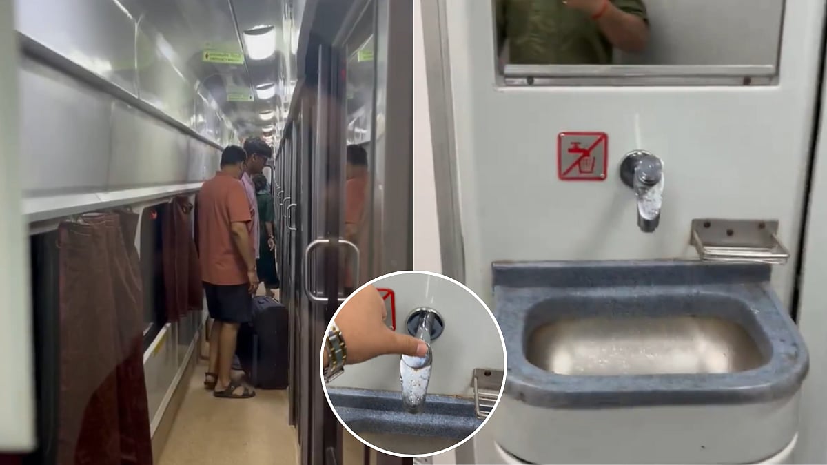 'No Watering Point Enroute', Railways Responds To Viral Video Showing Water Shortage In AC 1 Coach Of Passenger Train; Netizens React