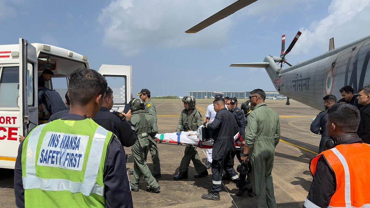 Indian Navy Airlifts Injured Iranian Fisherman In Swift MEDEVAC Operation