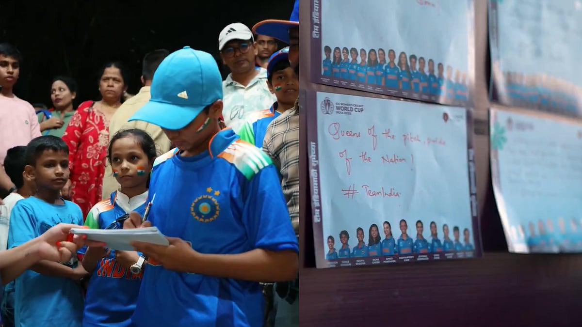 IND W vs AUS W: Fans Cover DY Patil Stadium Wall With Encouraging Messages For Team India Ahead Of Women’s Cricket World Cup Semi-Final; Video