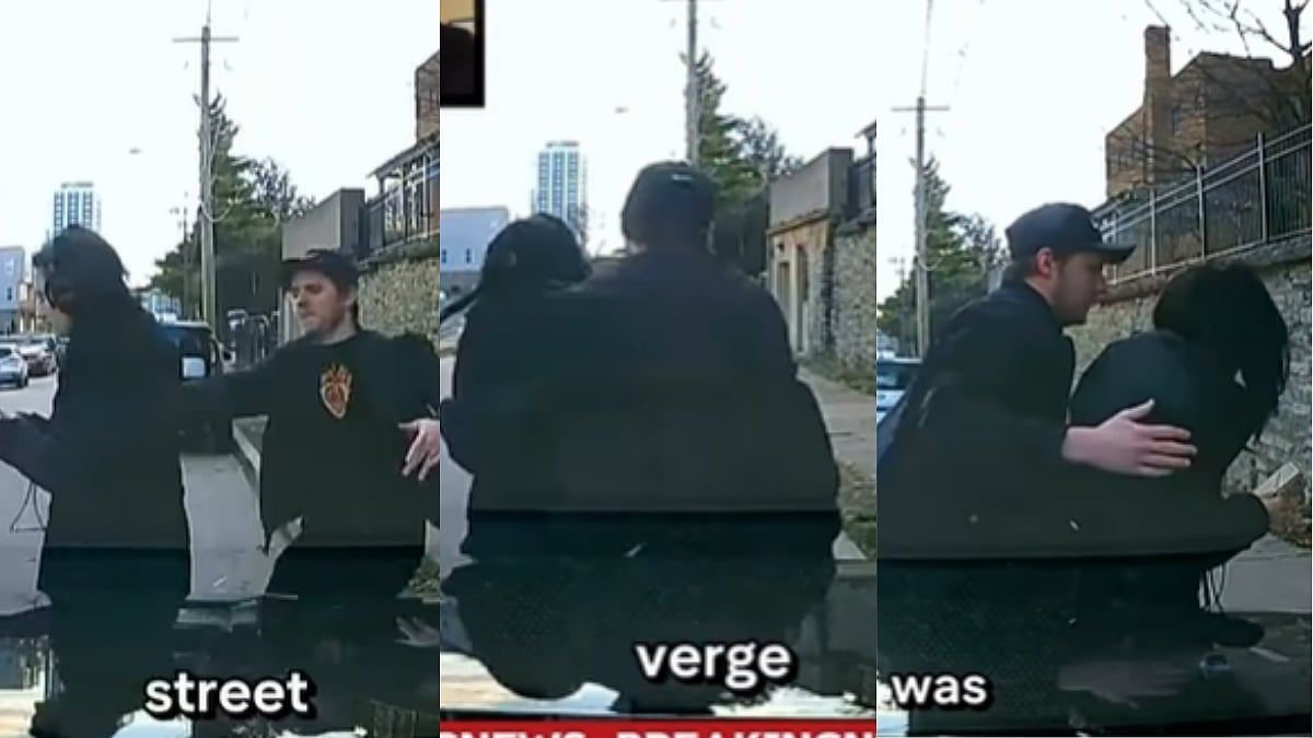 Man Leaps To Save Woman From Car Accident, Faces Sexual Harassment Charges Later; Netizens React, 'Next Time Push Her'