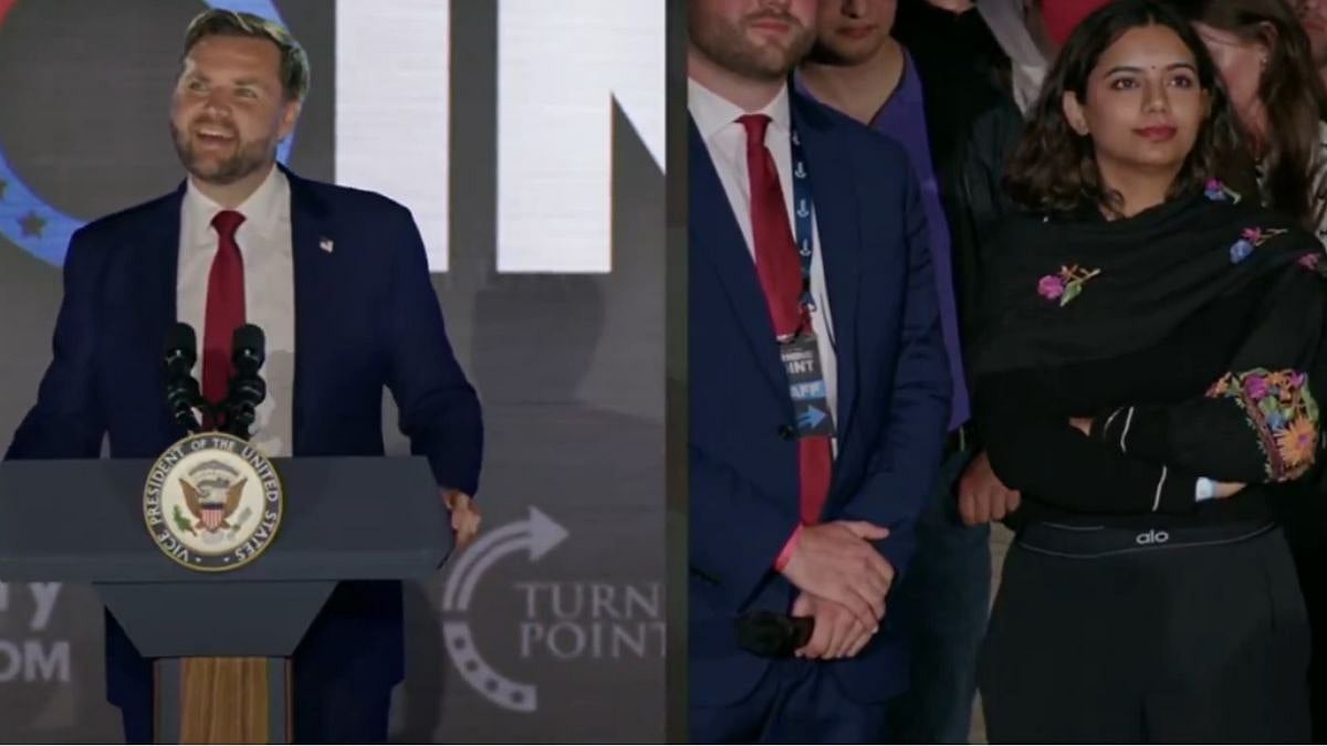 Right: Usha Vance
Left: JD Vance | X/@SpencerHakimian