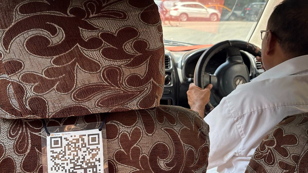 Mumbai Taxi Driver's Innovative Hack To Support Rapper Son; Links QR Code To His YouTube Channel