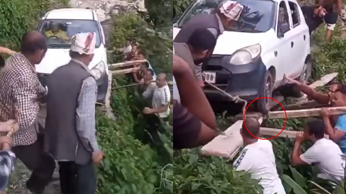 Villagers Use Wooden Planks To Pull Out Stranded Vehicles In Himachal Pradesh, Shocking Video Raises Concern