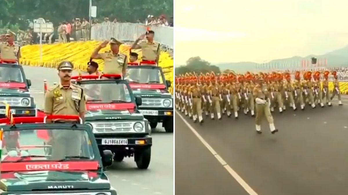 Shaurya Chakra And Gallantry Medal Awardees Join Rashtriya Ekta Diwas Parade At Statue Of Unity In Gujarat