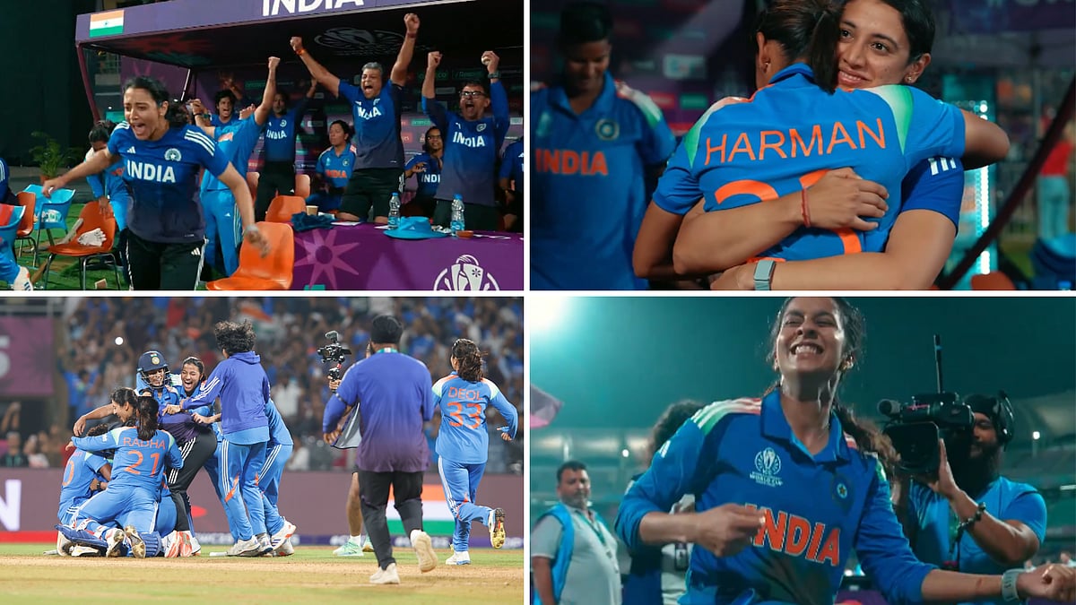 Raw Reactions! Hugs, Tears Of Joy & Jemimah Rodrigues Trademark Celebration, India Women's Team Celebrate Historic Win In Navi Mumbai; Video