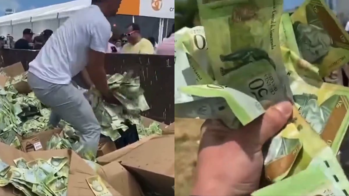 WATCH: Locals In Venezuela Seen Throwing Cash In The Air Amid Hyperinflation Crisis; Video Sparks Global Reactions
