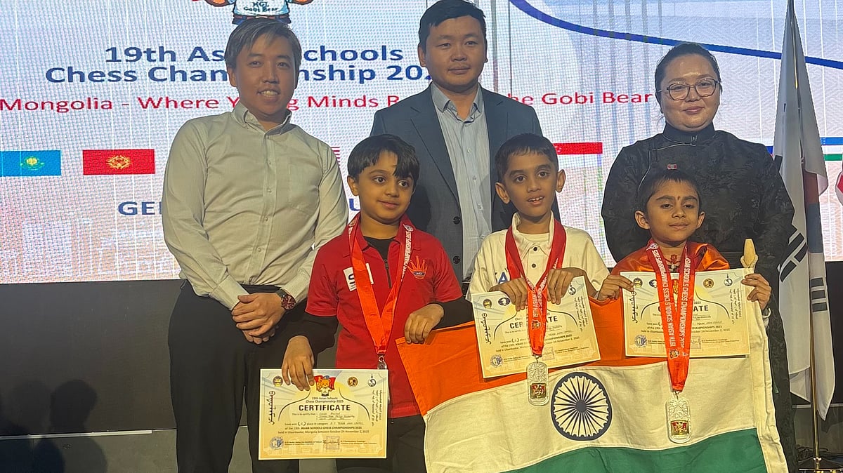 Asian Schools Chess Championship: Team India Wins Silver In Under-7 Rapid Team Category