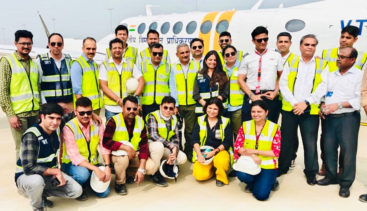 Calibration Flight Successfully Lands At Noida International Airport