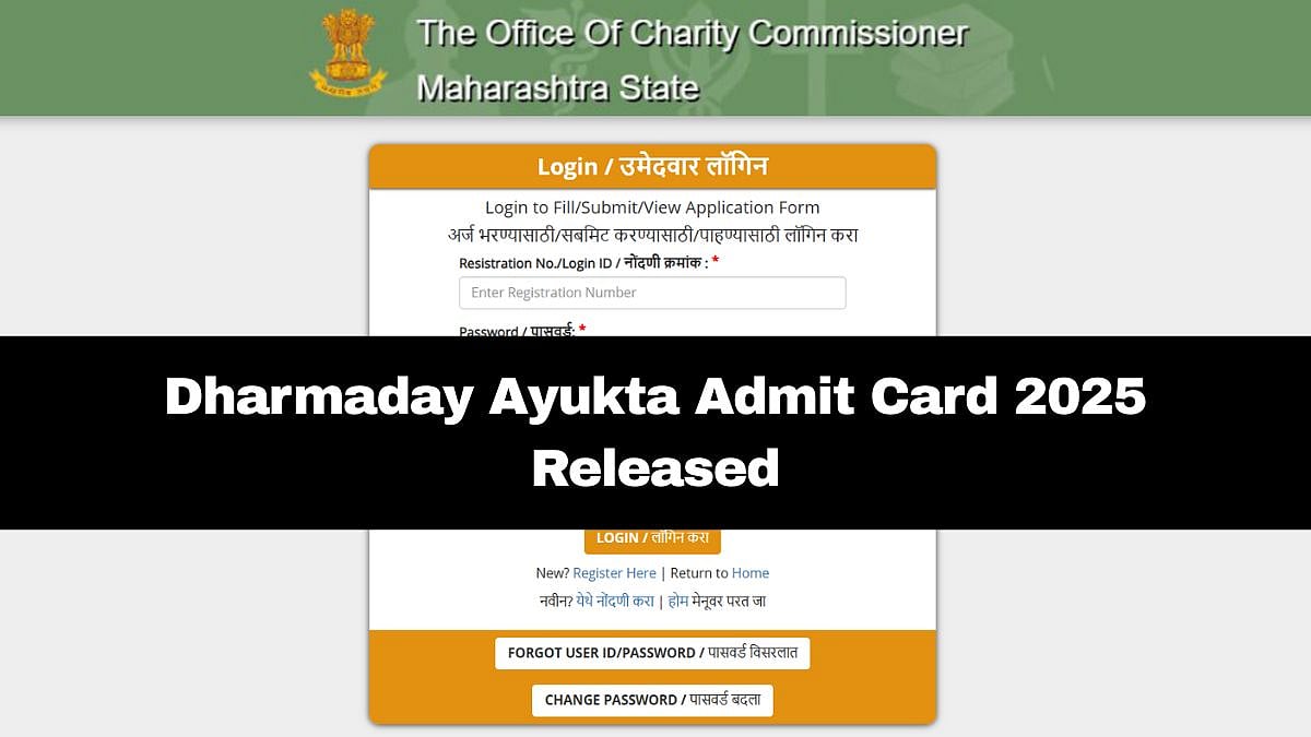 Dharmaday Ayukta Examination 2025: Admit Card Out; Here's How To Download