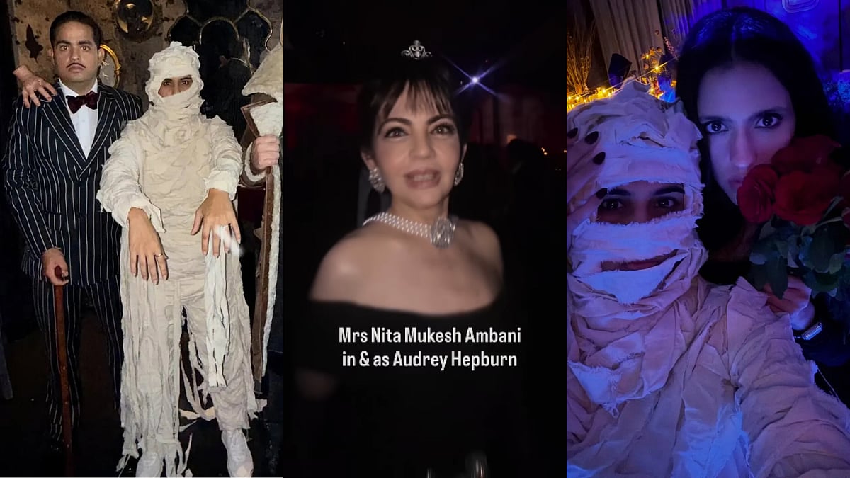 How Ambanis Celebrated Halloween: Nita Wows As Audrey Hepburn, Shloka-Akash Get Inspired By Addams Family 