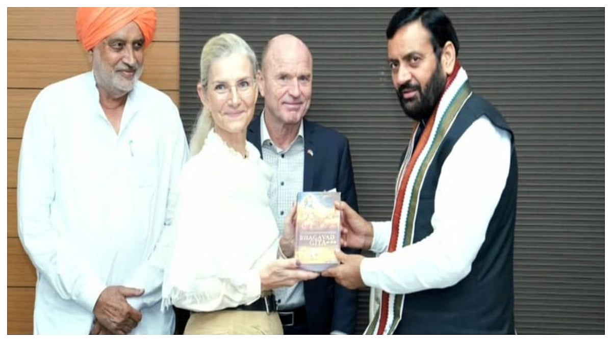 Denmark Delegation Meets Haryana Chief Minister Nayab Singh Saini, Holding Discussions On Animal Husbandry Cooperation, Agriculture & Dairy Development 