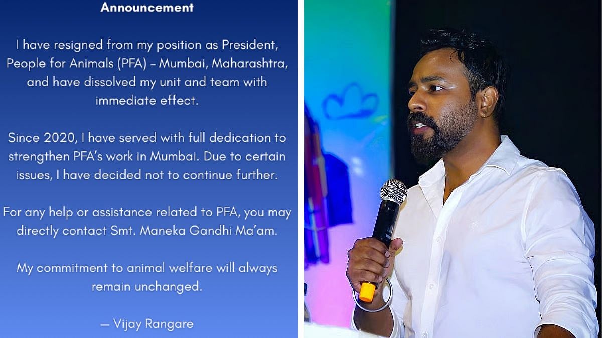 Animal Rights Activist Vijay Rangare Resigns As PFA Mumbai President, Dissolves Team; Followers Allege Political Pressure
