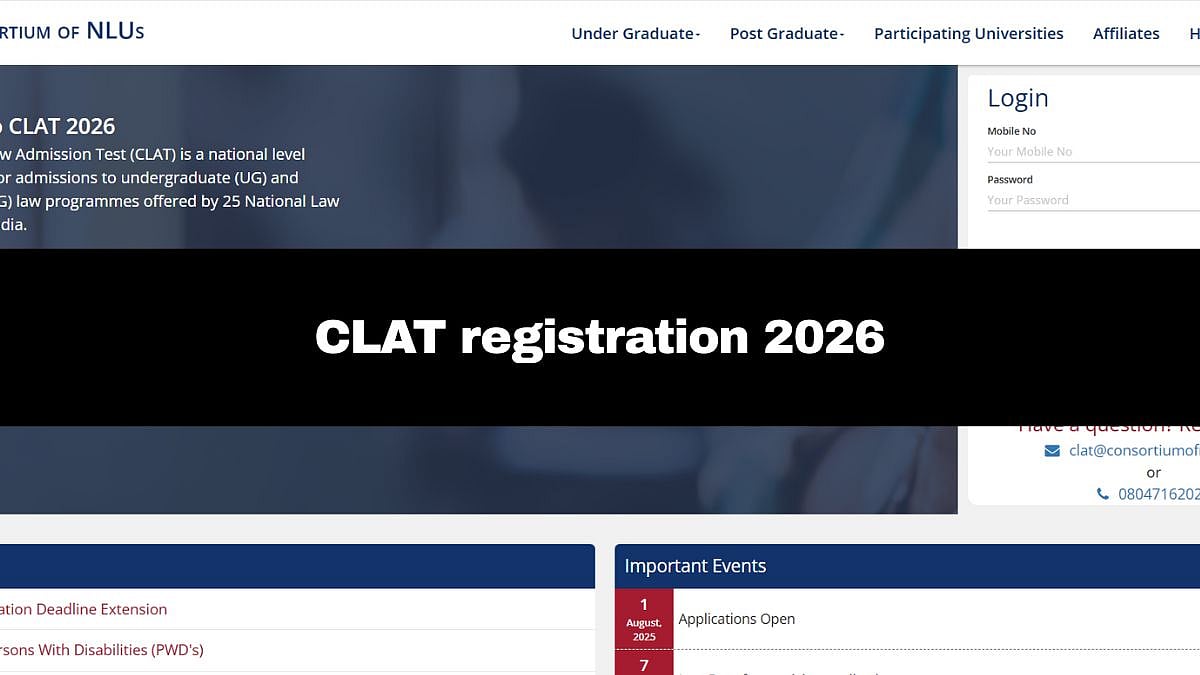 CLAT 2026: Registration Date Extended Till November 7; Here's How To Apply