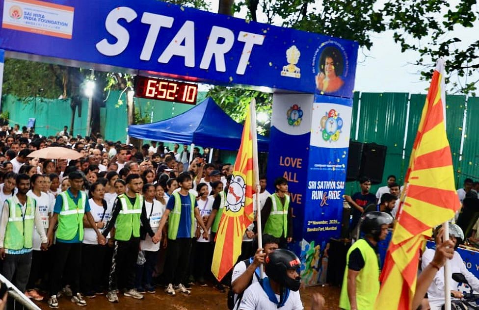Mumbai: Over 4,500 Participate In 'Sri Sathya Sai Run And Ride – Sundays On Cycle' At Bandra To Mark Sai Baba’s Birth Centenary 