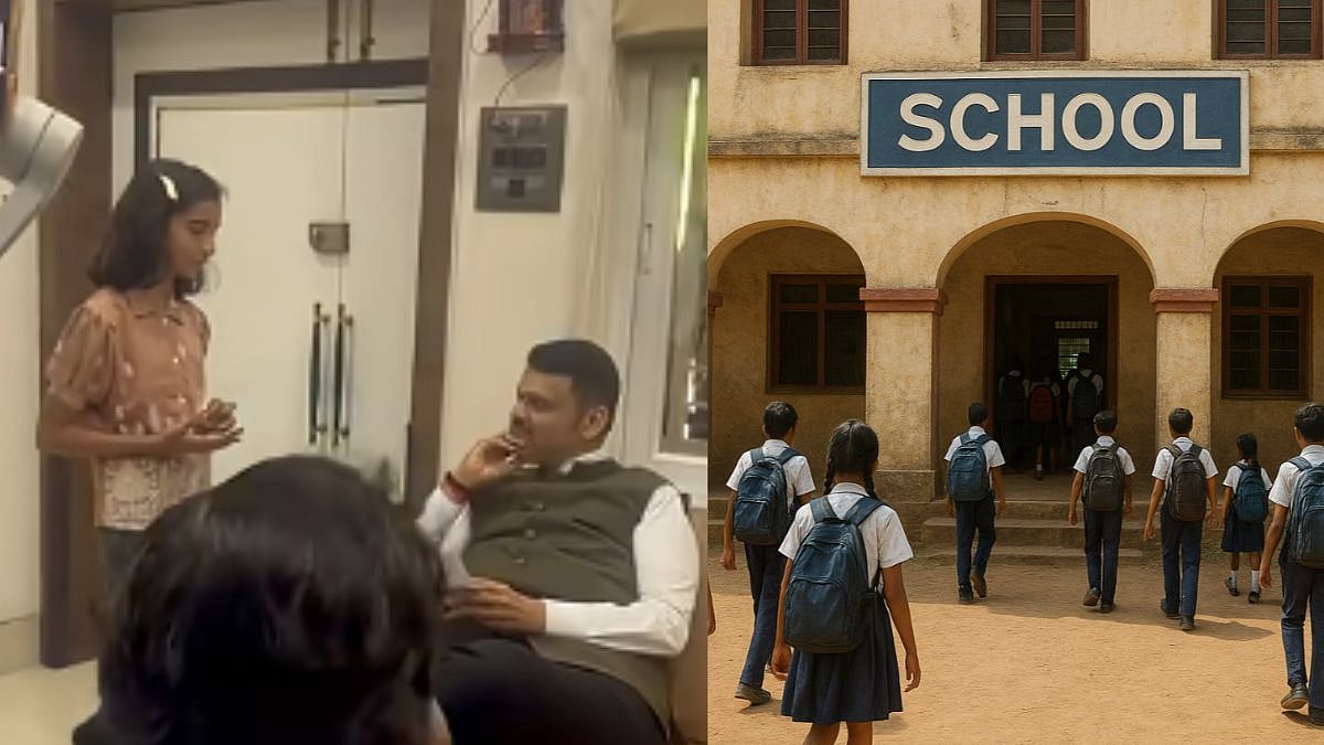 CM Fadnavis' Interaction With Young Relative Goes Viral, Girl Raises Concerns On Heavy School Bags & Other Challenges | Video 