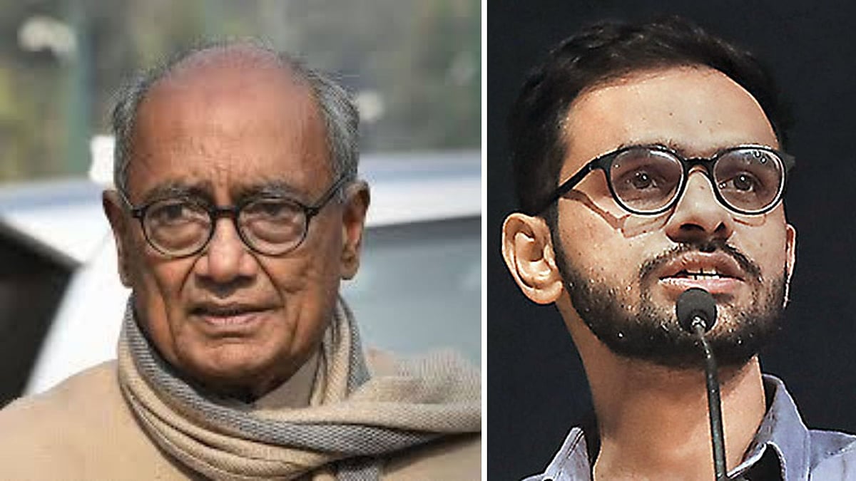 Former CM Digvijaya Singh Calls Umar Khalid Innocent, BJP Gets Angry; Rameshwar Advises Singh To Go...