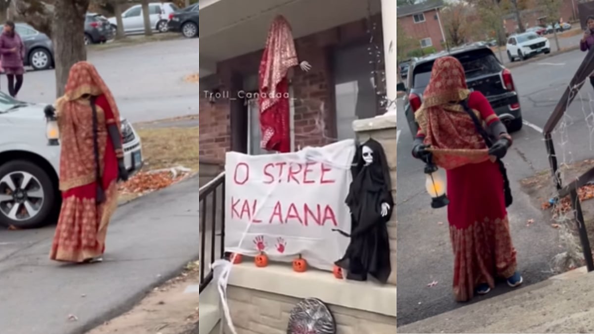 'Stree Ab NRI Ban Gayi': US-Based Indian Woman Turns Into Shraddha Kapoor's 'Stree' Character On Halloween; Netizens Can't Stop Laughing 