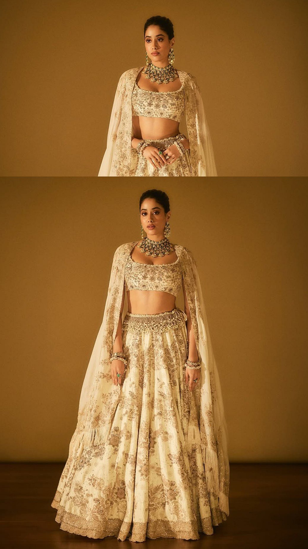 Janhvi Kapoor's Dreamy Ivory Lehenga Is What Every Modern Bride Needs This Wedding Season
