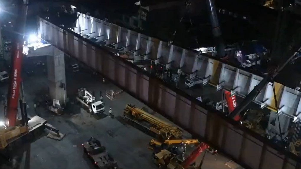 Mumbai Metro Line 4 Installs 450-Ton Steel Span Overnight At Bhandup Junction, Marks Major Milestone - Video 