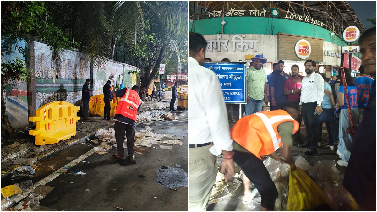 Navi Mumbai News: NMMC Conducts Overnight Cleanliness Drive Outside DY Patil Stadium After India’s Women’s World Cup 2025 Final Victory 