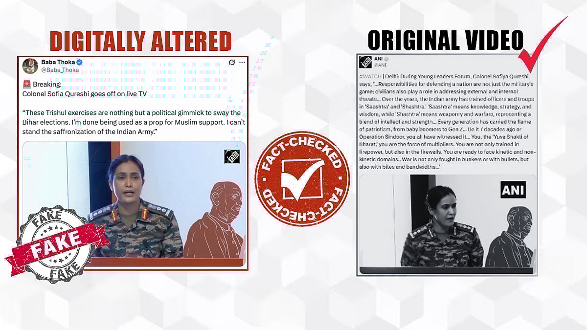 PIB Fact Check: Viral Video Of Colonel Sofiya Qureshi Claiming 'Saffronisation' Of Indian Army Is Fake, AI-Generated Clip Circulating Online 