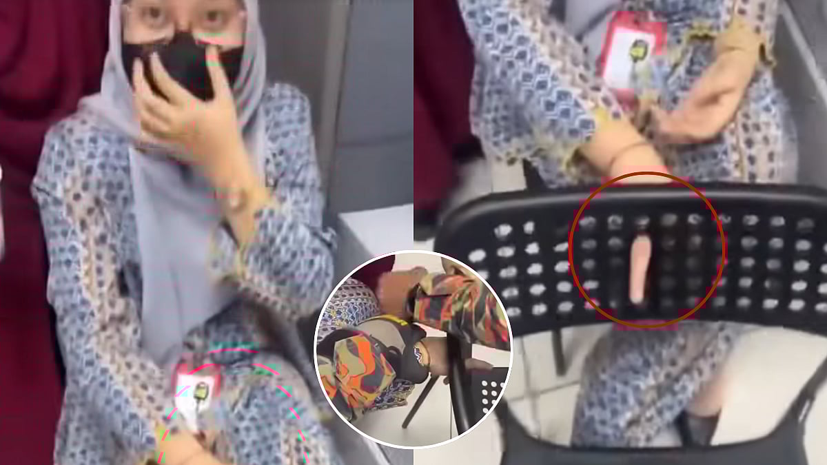 Malaysian Woman's Finger Gets Stuck In Chair, Calls Firefighters For Rescue; Hilarious Video Goes Viral 