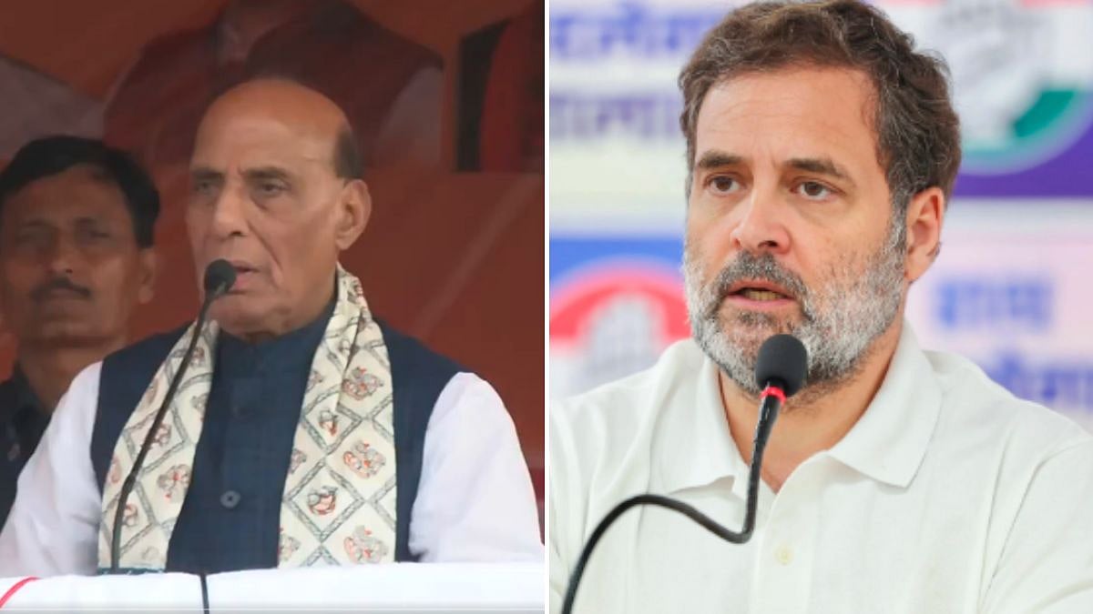 'Don't Drag Army Into Politics': Defence Minister Rajnath Singh Slams Congress MP Rahul Gandhi Over...