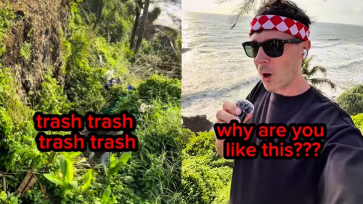 'Absolutely Disgusting': Foreign Vlogger Slams Indians For Littering Tourist Place In Kerala-WATCH