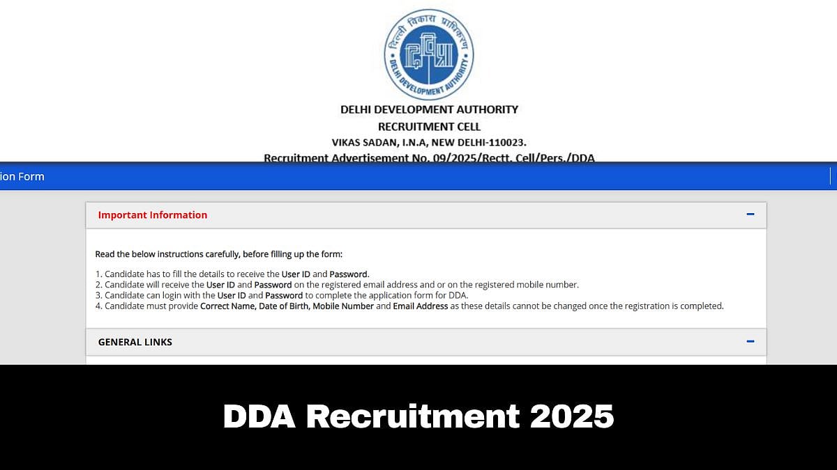 DDA Recruitment 2025: Registration Process For 1,732 Posts Ends Today; Check Eligibility Criteria & Other Details Here 