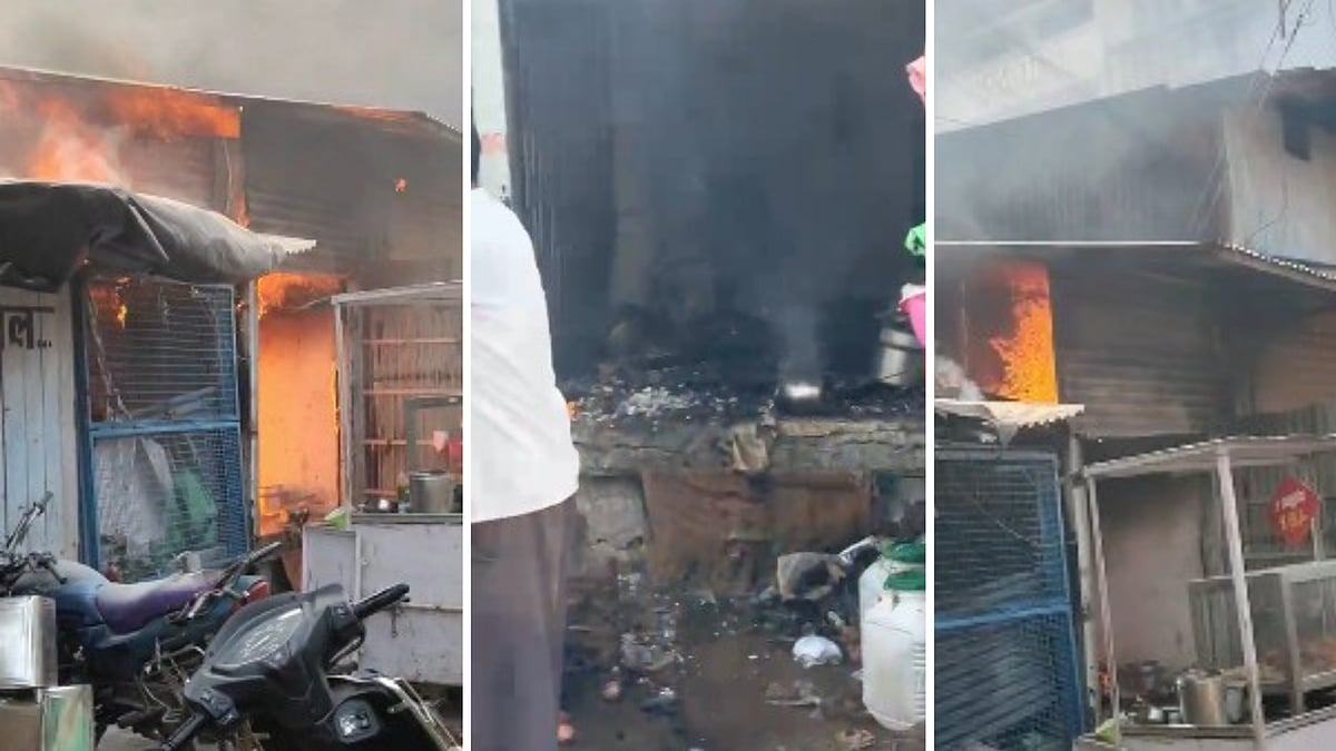 MP News: Fire Breaks Out In Jabalpur Vegetable Market, Engulfs Entire Shop; Short Circuit Suspected