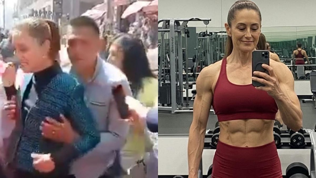 Mexican President Claudia Sheinbaum 'Groped' During Public Event In Mexico City - VIDEO