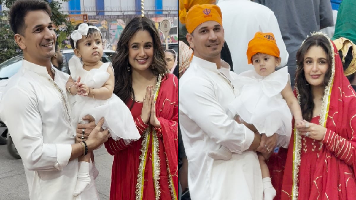 Prince Narula & Yuvika Chaudhary Reveal Daughter Ekleen's Face For FIRST Time, Visit Mumbai's Gurudwara On Guru Nanak Jayanti 2025 – VIDEO 