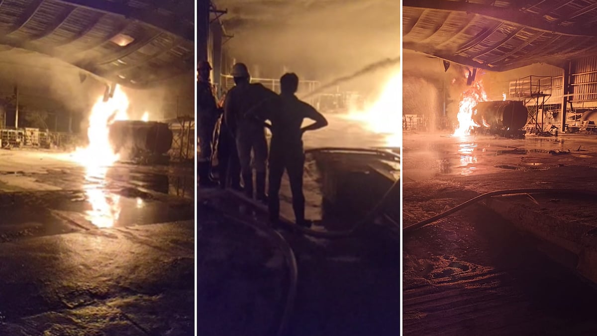 MP Shocker! 2 Burned To Death After Fire Erupts In Chemical Tanker In Pithampur -- VISUALS Surface