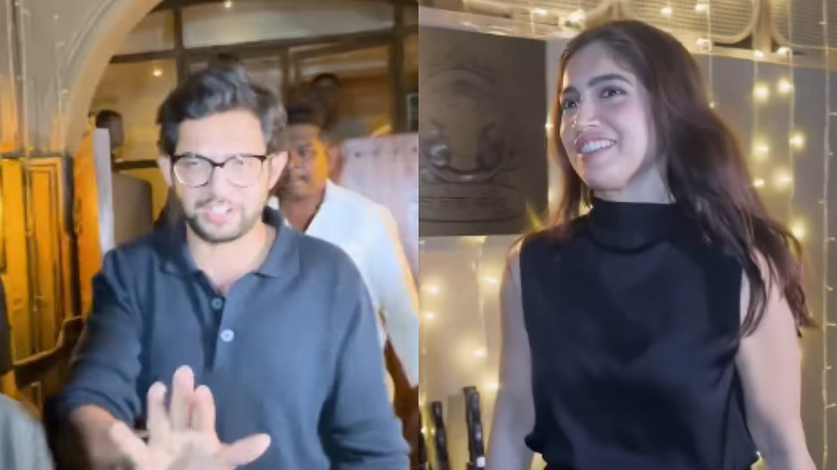 Bhumi Pednekar & Aditya Thackeray Clicked Together At A Restaurant In Mumbai; Here's Why The Two Met - Watch Video 