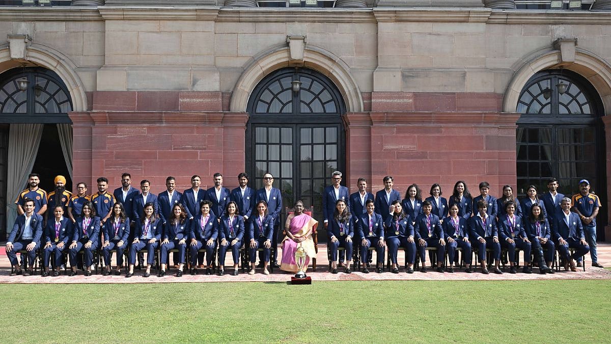 After PM Modi, President Draupadi Murmu Hosts India's World Cup Winners At Rashtrapati Bhavan 