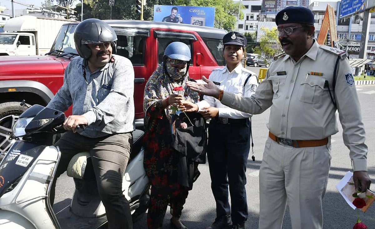 Bhopal News: Pillion Rider Helmet Rule Leaves Riders Surprised, 156 Fined On Day One; Violators...