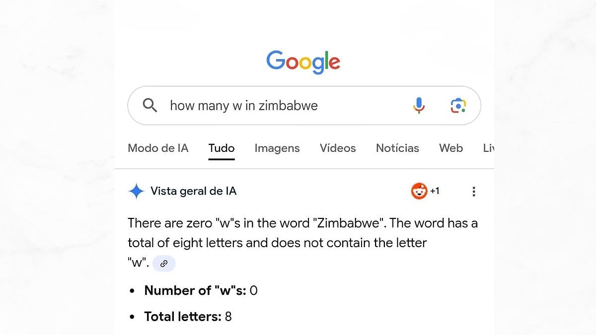 There Are No W’s In Zimbabwe? Google’s AI Overview Fails At Basic Counting Of Letters; Netizens Mock Blunder 