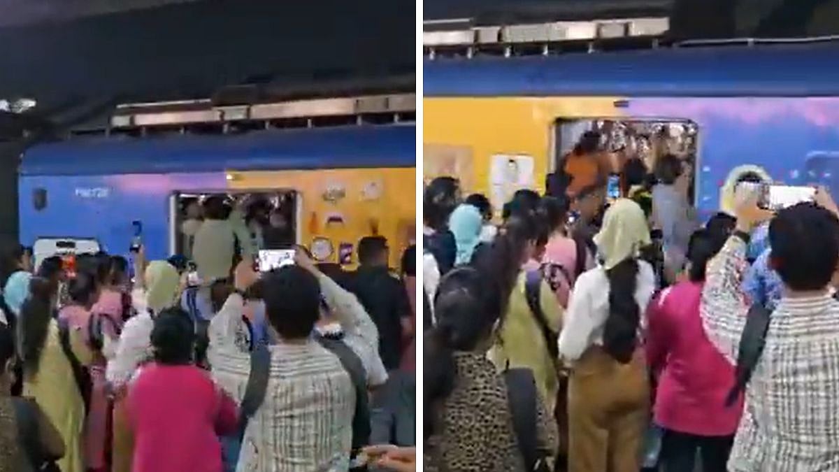 'Amazing Infrastructure & Quality Of Life': Video Of Mumbai AC Local Running With Open Doors Amid...