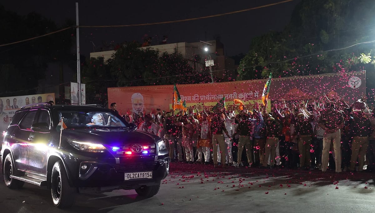 VIDEO: PM Modi Holds Roadshow In Varanasi, To Flag Off 4 New Vande Bharat Express Trains 