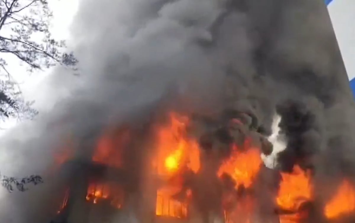 Massive Fire Erupts At Bhiwandi’s Saravali Industrial Estate, Textile Unit Gutted - Video