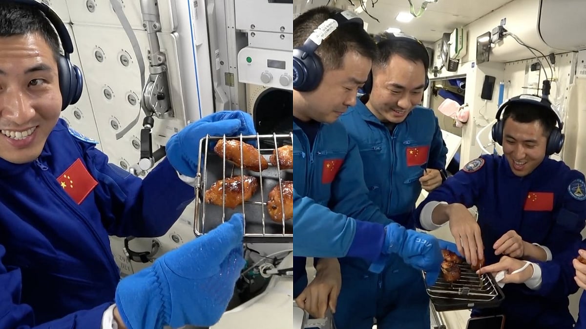 China Introduces First-Ever BBQ Oven At Space Station, Viral Video Shows Astronauts Baking Chicken Wings In Orbit | WATCH 