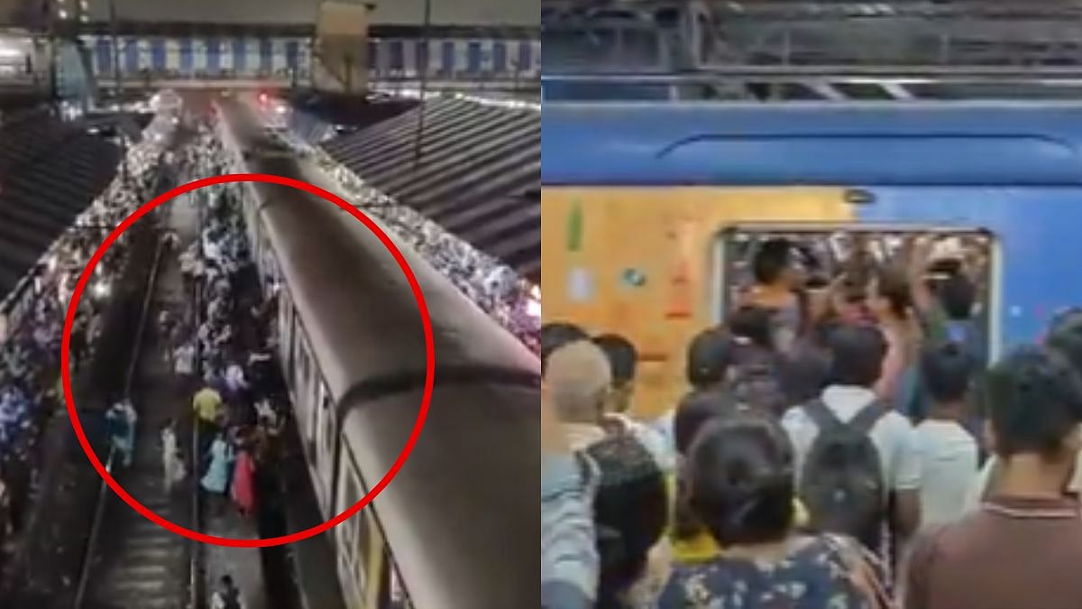 'Life Has Little Value': Commuters Seen Risking Lives As Trains Hit Delay Due To Motormen Strike In Mumbai| Videos 