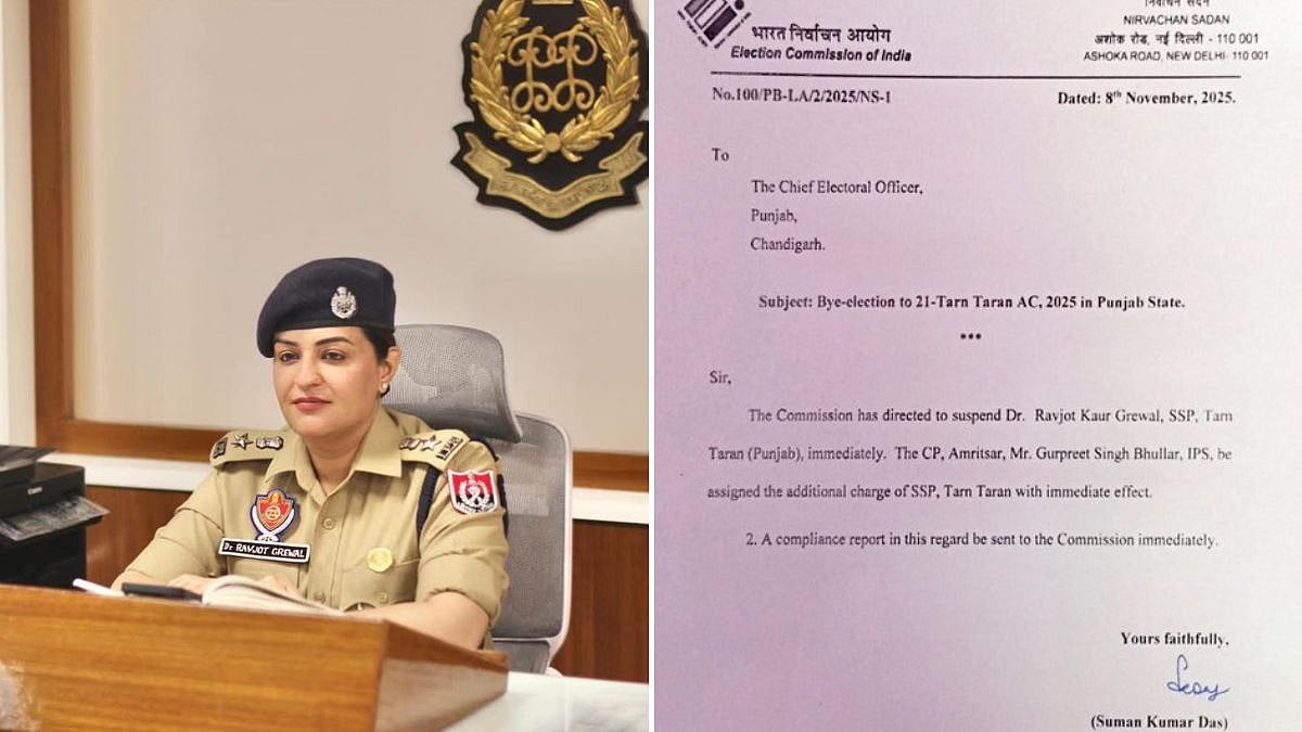 Election Commission Orders Suspension Of Tarn Taran SSP Ravjot Kaur Grewal Over Alleged Interference In Bypoll Process 