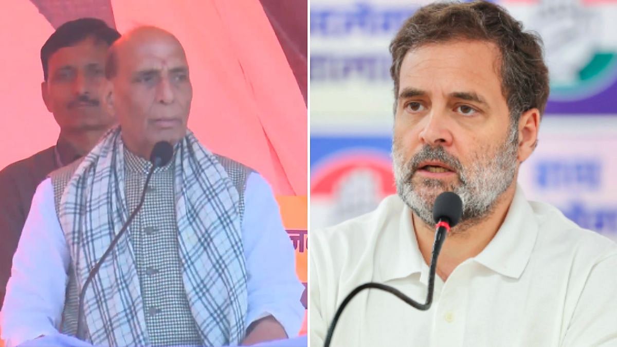 'Is It Important To Lie To Have Successful Political Career?': Defence Minister Rajnath Singh Slams Congress MP Rahul Gandhi Over 'Vote Theft' Allegation 