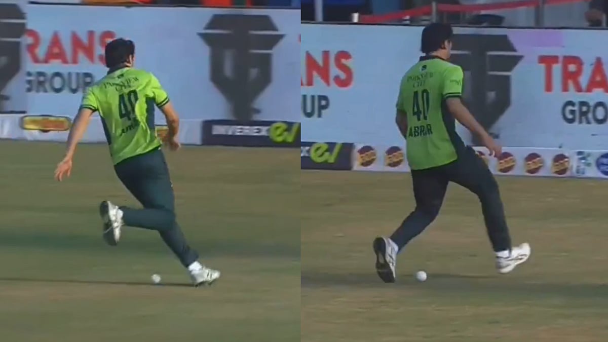 'Yeh Toh Cristiano Ronaldo 2.0 Hai': Netizens Hilariously Troll Abrar Ahmed For His Funny Dribbling Skills During PAK Vs SA 3rd ODI; Video 