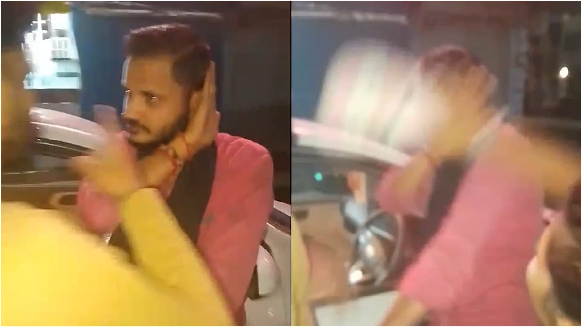 'Sharaab Piye Ho Tum': Woman Slaps And Hits Journalist With Slipper On His Face Around 7 Times In UP's Firozpur; VIDEO Surfaces 