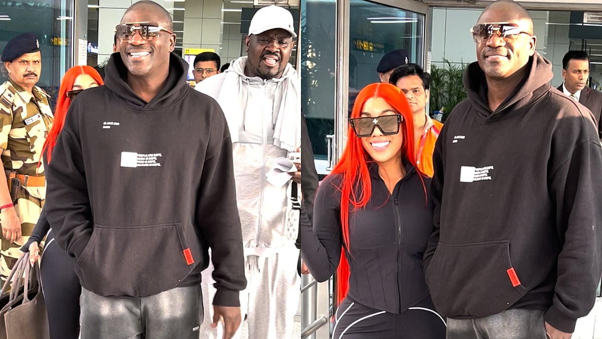 Akon India Tour 2025: Chammak Challo Singer Arrives In Delhi With Wife Tomeka Thiam Ahead Of Concert, Tells Paps 'I Am Tired' – VIDEO 