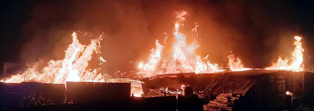 Bhopal News: Massive Fire At Saw Mills, Five Shops Gutted; Flames Rise 30 Feet High, Panic Grips...