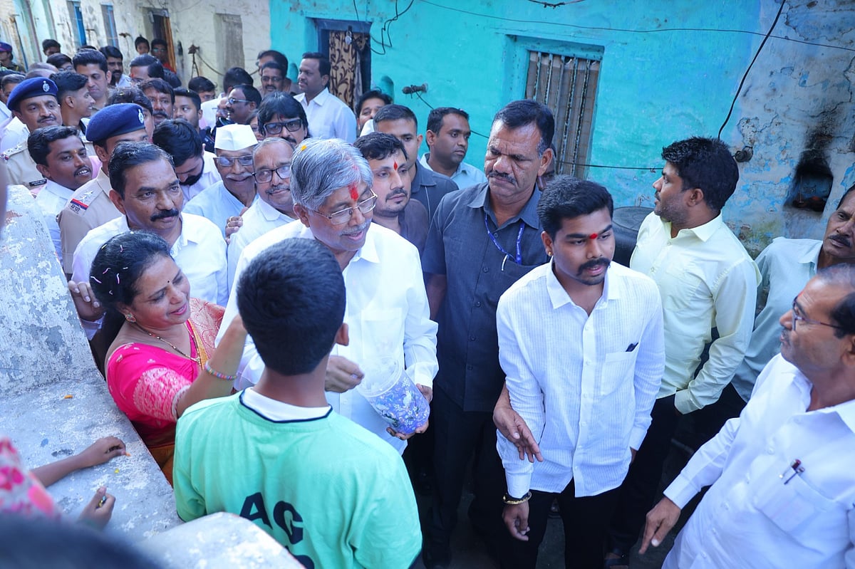 Maharashtra Higher and Technical Education Minister Chandrakant Patil toured the Pimpri Assembly Constituency, accompanied by key BJP leaders from Pimpri-Chinchwad.