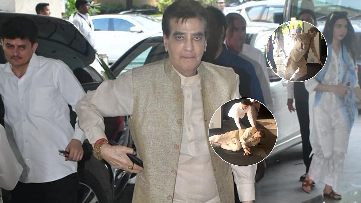 Jeetendra, 83, Stumbles & Falls At Sanjay Khan's Late Wife Zarine Khan's Prayer Meet In Mumbai; VIDEO Goes Viral 
